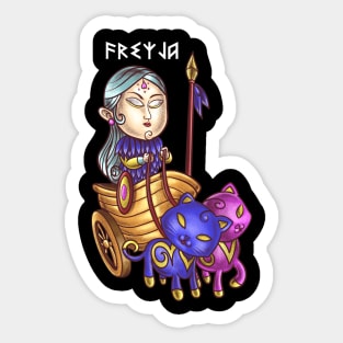 Freyja - Goddess of Fertility - Norse Mythology Design for Vikings and Pagans! Sticker